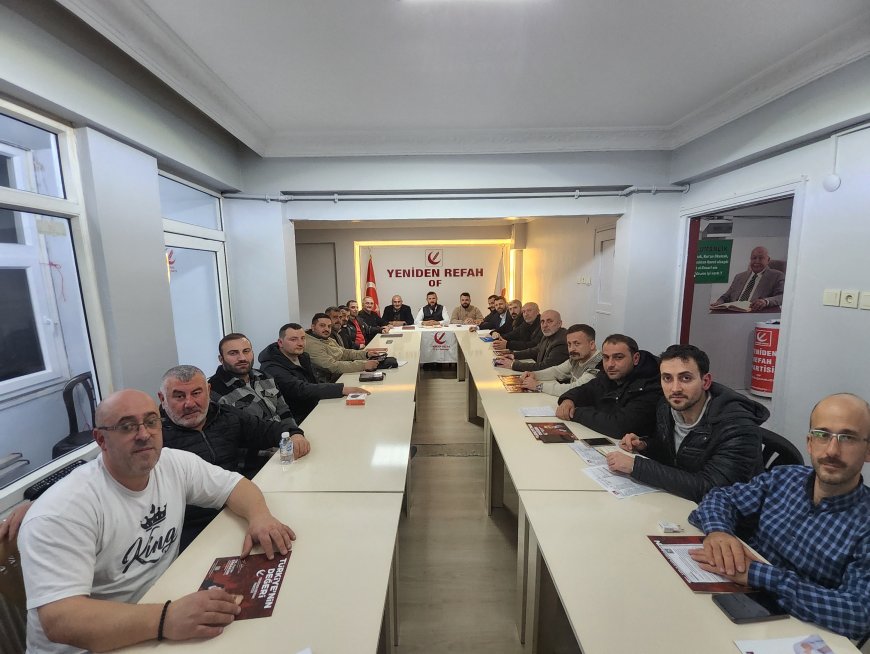 Yeniden Refah Partisi İlçe Kongresi Sonrası Yönetim Kurulu İlk Toplantısını Gerçekleştirdi