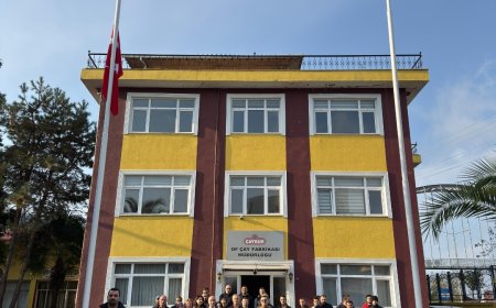 Of Çaykur Çay Fabrikasında Atatürk’ü Anma Töreni Düzenlendi