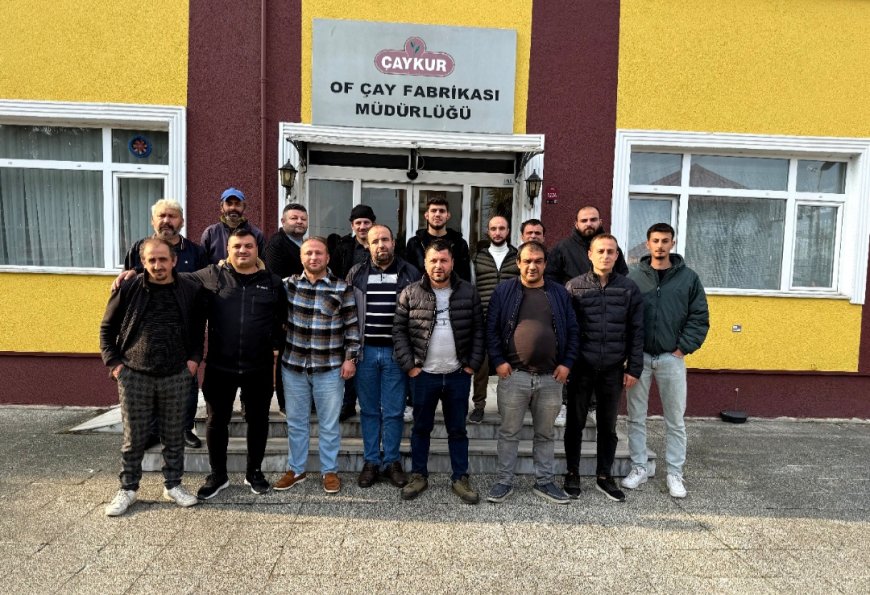 Of Çaykur Çay Fabrikasında 2025 Sezonu Emek ve Dayanışma ile Tamamlandı